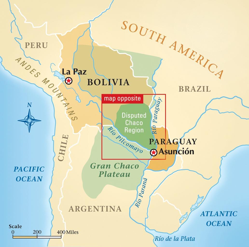 Mapa do rio Paraguai
