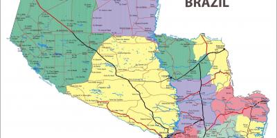 O mapa do Paraguai