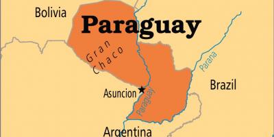 Capital do Paraguai mapa