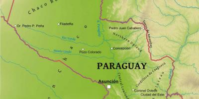 Mapa do Paraguai geografia