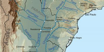 Mapa do rio Paraguai